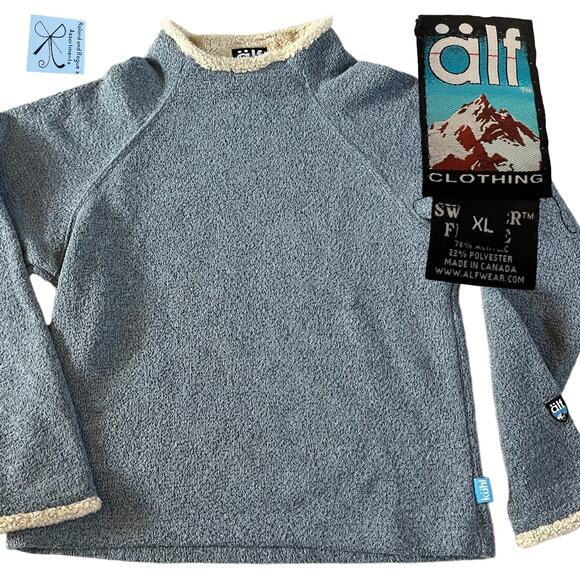 Alf Kuhl Mockneck Sweater Fleece Sweater Kids Sz XL - Picture 1 of 4